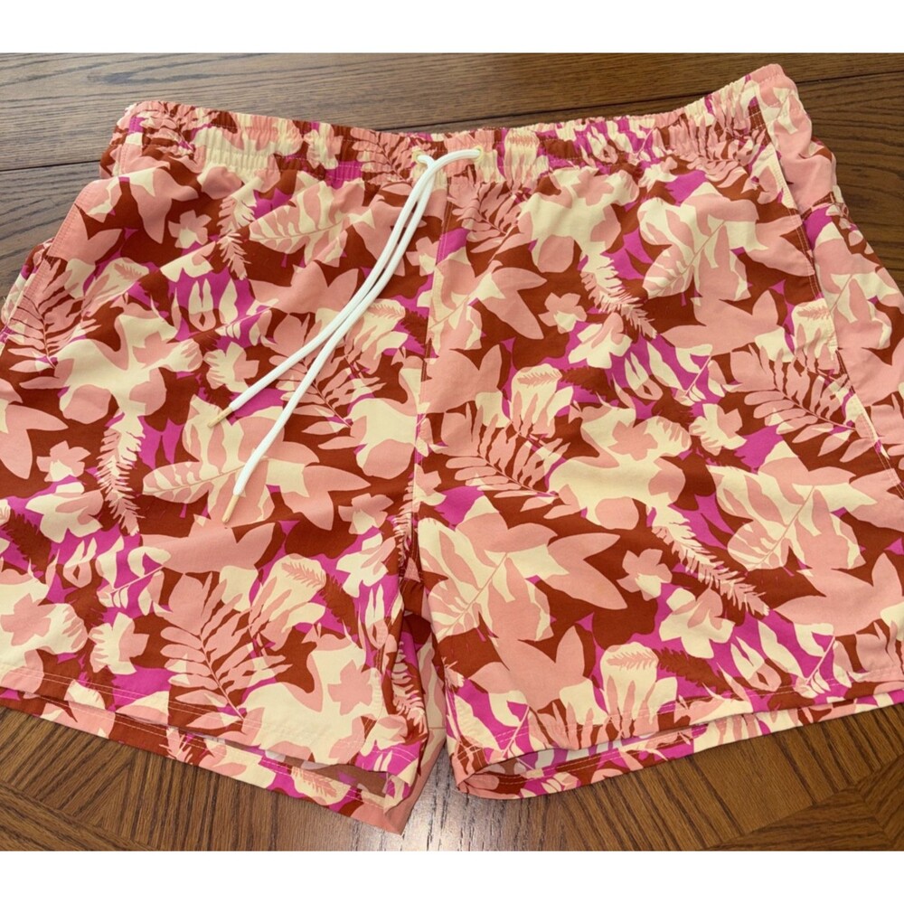 Eddie Bauer Women's Tall XL Tropical Board Shorts Nylon Swim Quick Dry /Pocket